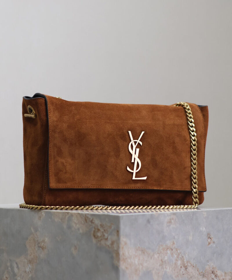 Saint Laurent Reversible Medium Kate In Suede